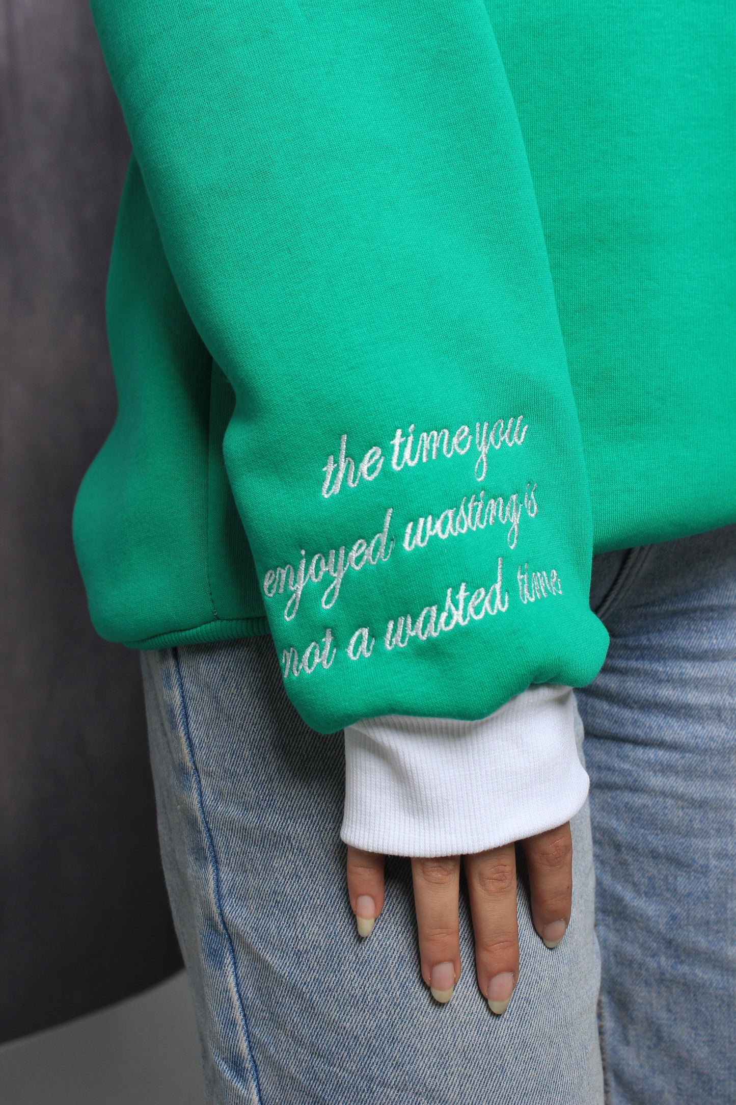 Green Polo Sweatshirt Women